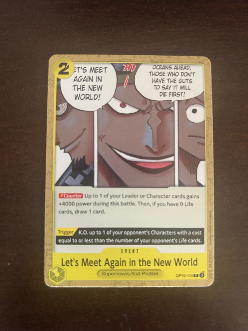 Onepiece Trading Card - Yellow, Red, Black